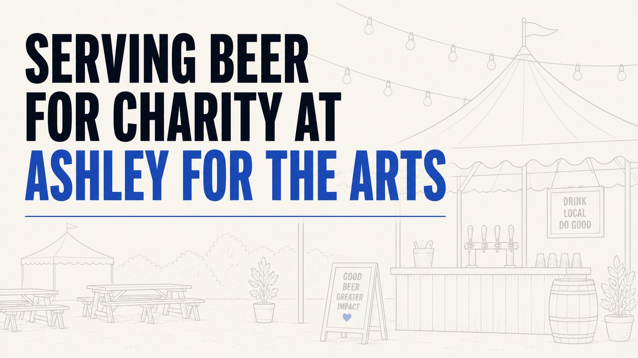 serving-beer-for-charity-at-ashley-for-the-arts